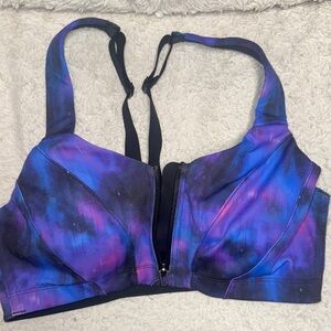 Victoria's Secret Tie-Dye Sports Bra with Front Zipper
